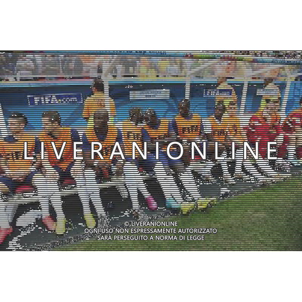 Banc des remplacants - 30.06.2014 - France / Nigeria - 1/8Finale - Coupe du Monde 2014 -Brasilia Photo : Dave Winter / Icon Sport *** Local Caption *** /Agenzia Aldo Liverani sas - ONLY ITALY - Francia v Nigeria Coppa del Mondo FIFA 2014 Nacional stadio Estadio in Brasilia, Brasile, 30 giugno 2014 *** Local Caption *** /Agenzia Aldo Liverani sas - ONLY ITALY - Francia v Nigeria Coppa del Mondo FIFA 2014 Nacional stadio Estadio in Brasilia, Brasile, 30 giugno 2014