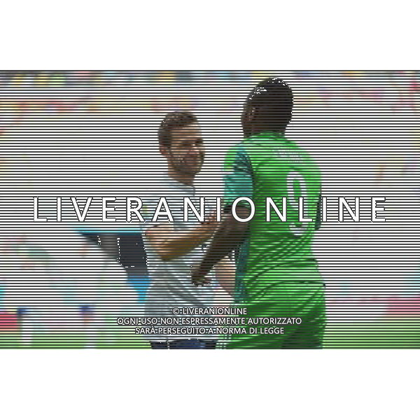 Yohan CABAYE / Emmanuel EMENIKE - 30.06.2014 - France / Nigeria - 1/8Finale - Coupe du Monde 2014 -Brasilia Photo : Dave Winter / Icon Sport *** Local Caption *** /Agenzia Aldo Liverani sas - ONLY ITALY - Francia v Nigeria Coppa del Mondo FIFA 2014 Nacional stadio Estadio in Brasilia, Brasile, 30 giugno 2014 *** Local Caption *** /Agenzia Aldo Liverani sas - ONLY ITALY - Francia v Nigeria Coppa del Mondo FIFA 2014 Nacional stadio Estadio in Brasilia, Brasile, 30 giugno 2014