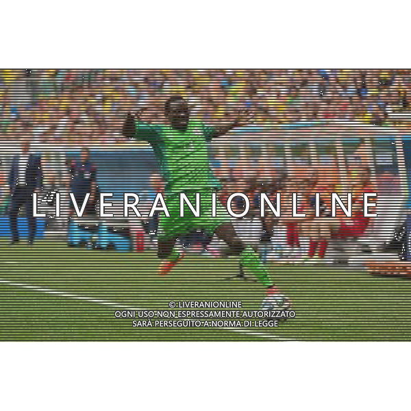 Juwon OSHANIWA - 30.06.2014 - France / Nigeria - 1/8Finale - Coupe du Monde 2014 -Brasilia Photo : Dave Winter / Icon Sport *** Local Caption *** /Agenzia Aldo Liverani sas - ONLY ITALY - Francia v Nigeria Coppa del Mondo FIFA 2014 Nacional stadio Estadio in Brasilia, Brasile, 30 giugno 2014 *** Local Caption *** /Agenzia Aldo Liverani sas - ONLY ITALY - Francia v Nigeria Coppa del Mondo FIFA 2014 Nacional stadio Estadio in Brasilia, Brasile, 30 giugno 2014