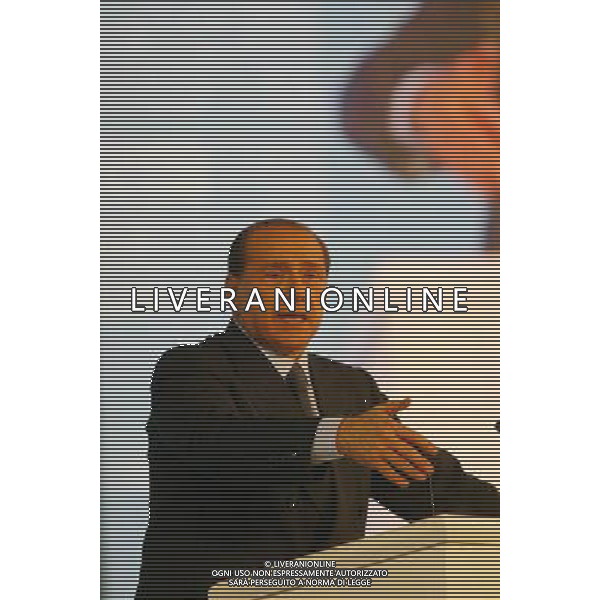 Mestre (Ve) 11/12/2004 Palasport Taliercio No-Tax Day di Forza italia con Silvio Berlusconi foto paola garbuio/agenzia aldo liverani