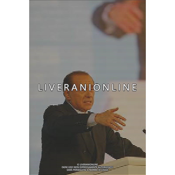 Mestre (Ve) 11/12/2004 Palasport Taliercio No-Tax Day di Forza italia con Silvio Berlusconi foto paola garbuio/agenzia aldo liverani