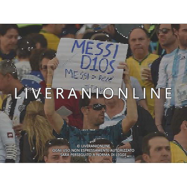 FIFA World Cup Brasile 2014 Ottavi di Finale San Paolo - 01.07.2014 Argentina-Svizzera Nella Foto:tifoso messi /Ph.Vitez-Ag. Aldo Liverani