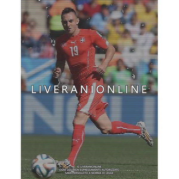 FIFA World Cup Brasile 2014 Ottavi di Finale San Paolo - 01.07.2014 Argentina-Svizzera Nella Foto:drmic /Ph.Vitez-Ag. Aldo Liverani