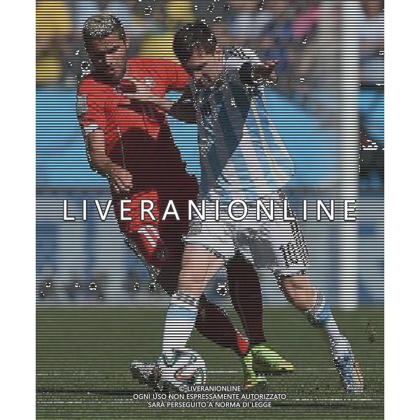 FIFA World Cup Brasile 2014 Ottavi di Finale San Paolo - 01.07.2014 Argentina-Svizzera Nella Foto:behrami messi /Ph.Vitez-Ag. Aldo Liverani