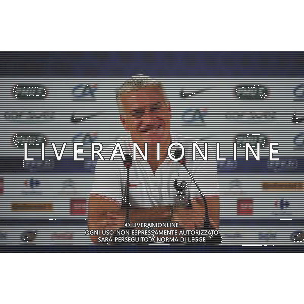 Didier DESCHAMPS - 01.07.2014 - Conference de presse - Equipe de France - Coupe du Monde 2014 Photo : Dave Winter / Icon Sport *** Local Caption *** /Agenzia Aldo Liverani sas - ITALY ONLY - Conferenza stampa di Didier Deschamps allenatore della nazionale di calcio della francia - Coppa Mondo Brasile 2014 *** Local Caption ***