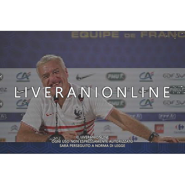 Didier DESCHAMPS - 01.07.2014 - Conference de presse - Equipe de France - Coupe du Monde 2014 Photo : Dave Winter / Icon Sport *** Local Caption *** /Agenzia Aldo Liverani sas - ITALY ONLY - Conferenza stampa di Didier Deschamps allenatore della nazionale di calcio della francia - Coppa Mondo Brasile 2014 *** Local Caption ***