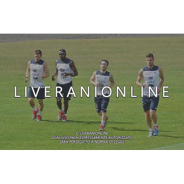 Yohan CABAYE / Blaise MATUIDI / Mathieu VALBUENA / Olivier GIROUD - 01.07.2014 - Entrainement -Equipe de France - Coupe du Monde 2014 -Ribeirao Preto Photo : Dave Winter / Icon Sport *** Local Caption *** AG ALDO LIVERANI SAS ONLY ITALY *** Local Caption *** AG ALDO LIVERANI SAS ONLY ITALY