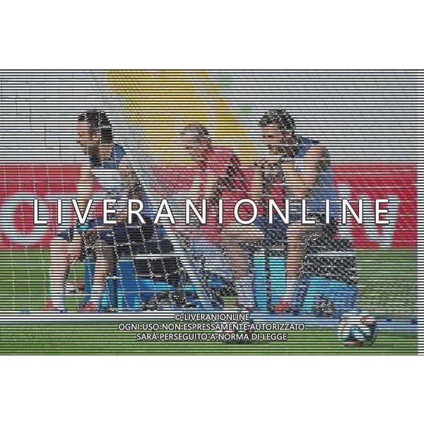 Yohan CABAYE / Mathieu VALBUENA - 01.07.2014 - Entrainement -Equipe de France - Coupe du Monde 2014 -Ribeirao Preto Photo : Dave Winter / Icon Sport *** Local Caption *** AG ALDO LIVERANI SAS ONLY ITALY *** Local Caption *** AG ALDO LIVERANI SAS ONLY ITALY