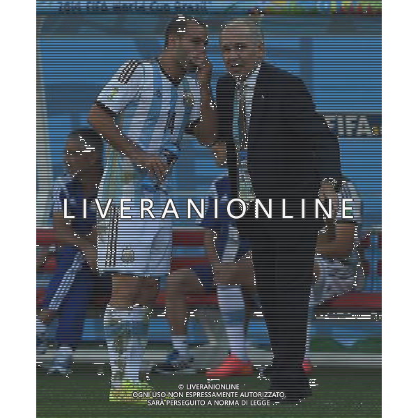 FIFA World Cup Brasile 2014 Ottavi di Finale San Paolo - 01.07.2014 Argentina-Svizzera Nella Foto:sabella mascherano /Ph.Vitez-Ag. Aldo Liverani