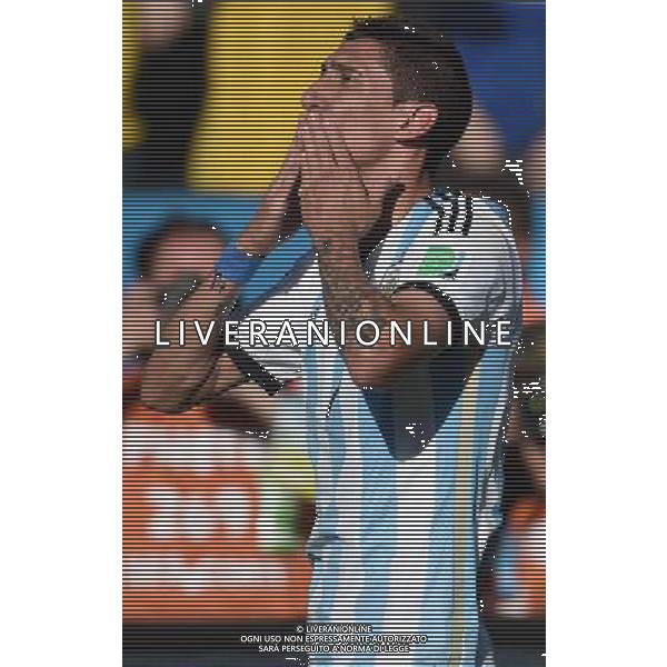 FIFA World Cup Brasile 2014 Ottavi di Finale San Paolo - 01.07.2014 Argentina-Svizzera Nella Foto:di maria esulta /Ph.Vitez-Ag. Aldo Liverani