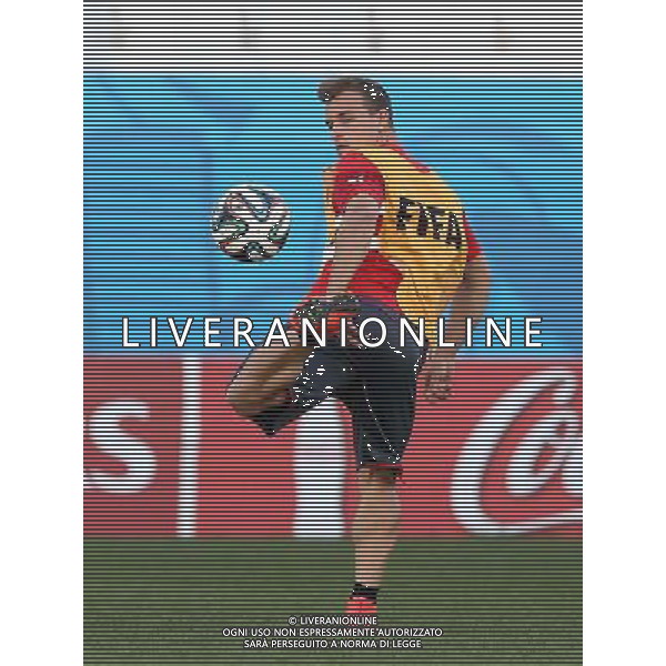 (140630) -- SAO PAULO, June 30, 2014 () -- Switzerland\'s Xherdan Shaqiri takes part in a training session in Sao Paulo, Brazil, on June 30, 2014. Switzerland will face Argentina here in a Round of 16 match of 2014 FIFA World Cup on Tuesday. (/TELAM) (rh) ©photoshot/Agenzia Aldo Liverani sas - ITALY ONLY - EDITORIAL USE ONLY - Argentina - Svizzera Coppa del Mondo FIFA 2014 allo stadio Arena di Sao Paulo, in Brasile, 1 ° luglio 2014