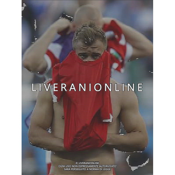 (140701) -- SAO PAULO, July 1, 2014 () -- Switzerland\'s Xherdan Shaqiri (front) is seen after a Round of 16 match between Argentina and Switzerland of 2014 FIFA World Cup at the Arena de Sao Paulo Stadium in Sao Paulo, Brazil, on July 1, 2014. Argentina won 1-0 over Switzerland after 120 minutes and qualified for quarter-finals on Tuesday. (/Wang Lili)(pcy) ©photoshot/Agenzia Aldo Liverani sas - ITALY ONLY - EDITORIAL USE ONLY - Argentina - Svizzera Coppa del Mondo FIFA 2014 allo stadio Arena di Sao Paulo, in Brasile, 1 ° luglio 2014