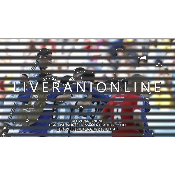 (140701) -- SAO PAULO, July 1, 2014 () -- Argentina\'s players celebrate their victory after a Round of 16 match between Argentina and Switzerland of 2014 FIFA World Cup at the Arena de Sao Paulo Stadium in Sao Paulo, Brazil, on July 1, 2014. Argentina won 1-0 over Switzerland after 120 minutes and qualified for quarter-finals on Tuesday. (/Wang Lili)(pcy) ©photoshot/Agenzia Aldo Liverani sas - ITALY ONLY - EDITORIAL USE ONLY - Argentina - Svizzera Coppa del Mondo FIFA 2014 allo stadio Arena di Sao Paulo, in Brasile, 1 ° luglio 2014