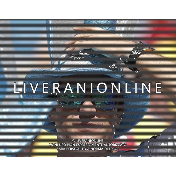 (140701) -- SAO PAULO, July 1, 2014 () -- An Argentina\'s fan watches a Round of 16 match between Argentina and Switzerland of 2014 FIFA World Cup at the Arena de Sao Paulo Stadium in Sao Paulo, Brazil, on July 1, 2014.(/Wang Lili)(pcy) ©photoshot/Agenzia Aldo Liverani sas - ITALY ONLY - EDITORIAL USE ONLY - Argentina - Svizzera Coppa del Mondo FIFA 2014 allo stadio Arena di Sao Paulo, in Brasile, 1 ° luglio 2014