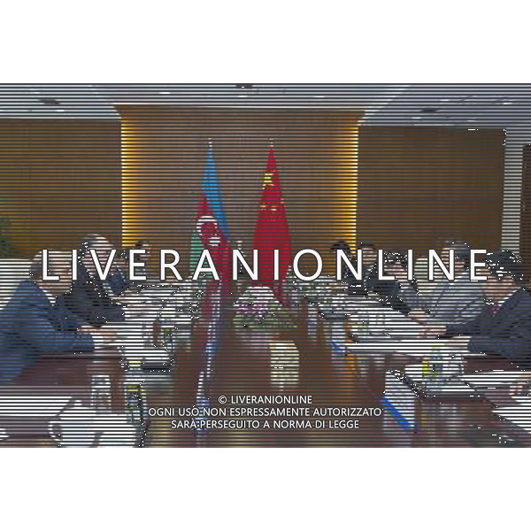 (140701) -- BEIJING, July 1, 2014 () -- Chinese Foreign Minister Wang Yi (2nd R) meets with Azerbaijan\'s Foreign Minister Elmar Mammadyarov (2nd L) in Beijing, capital of China, July 1, 2014. (/Wang Ye) (zkr) ©photoshot/Agenzia Aldo Liverani sas - ITALY ONLY - EDITORIAL USE ONLY
