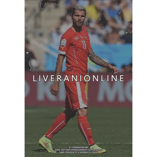 FIFA World Cup Brasile 2014 Ottavi di Finale San Paolo - 01.07.2014 Argentina-Svizzera Nella Foto:Behrami Valon /Ph.Vitez-Ag. Aldo Liverani