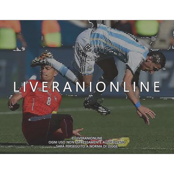 FIFA World Cup Brasile 2014 Ottavi di Finale San Paolo - 01.07.2014 Argentina-Svizzera Nella Foto:Di Maria Angel-Inler Gokhan /Ph.Vitez-Ag. Aldo Liverani