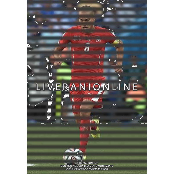 FIFA World Cup Brasile 2014 Ottavi di Finale San Paolo - 01.07.2014 Argentina-Svizzera Nella Foto:Inler Gokhan /Ph.Vitez-Ag. Aldo Liverani