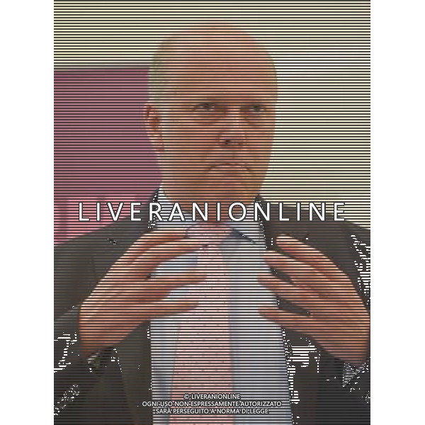 Rt Hon Chris Grayling MP address a high level conference on crime, justice and safer communities. Reform: Crime, justice and safer communities Conference in Canary Wharf, London, England, 02.07.14 ©PHOTOSHOT/Agenzia Aldo Liverani sas - ITALY ONLY - EDITORIAL USE ONLY