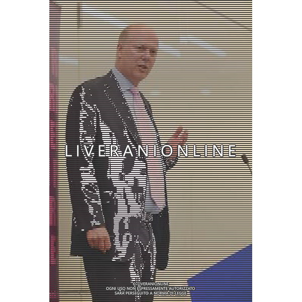 Rt Hon Chris Grayling MP address a high level conference on crime, justice and safer communities. Reform: Crime, justice and safer communities Conference in Canary Wharf, London, England, 02.07.14 ©PHOTOSHOT/Agenzia Aldo Liverani sas - ITALY ONLY - EDITORIAL USE ONLY