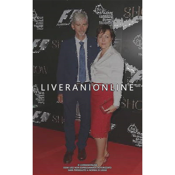 Damon Hill and Susan George at the F1 Party in aid of Great Ormond Street Hospital (GOSH) Children\'s Charity at the V\'A, London, England