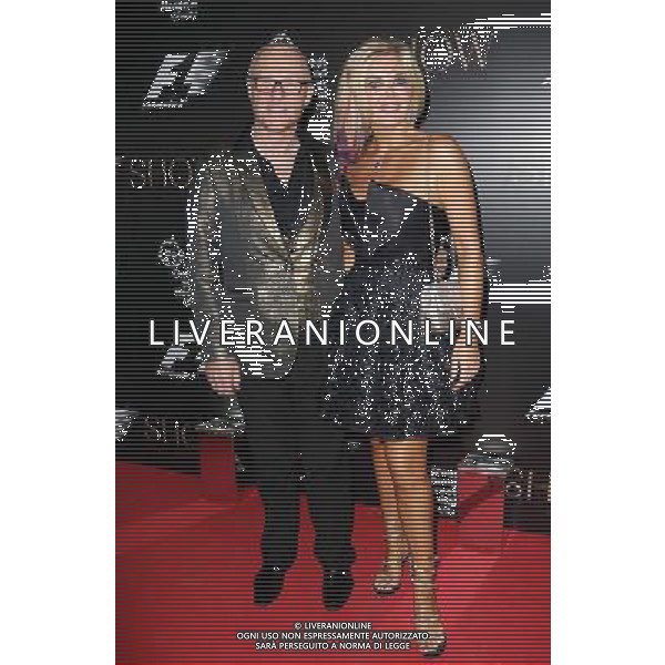 John Cauldwell and Claire Johnson at the F1 Party in aid of Great Ormond Street Hospital (GOSH) Children\'s Charity at the V\'A, London, England