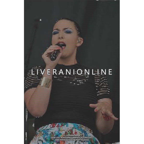 Caro Emerald performs on the Pyramis stage on Day 3 of the Glastonbury Festival at Worthy Farm on June 29, 2014 in Glastonbury, England. AG ALDO LIVERANI SAS ONLY ITALY