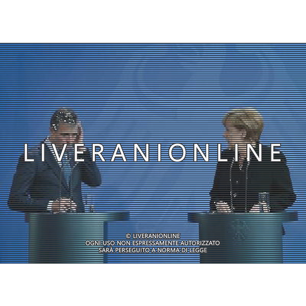 (140702) -- BERLIN, July 2, 2014 () -- German Chancellor Angela Merkel (R) and NATO Secretary General Anders Fogh Rasmussen attend a press conference after their meeting at the chancellery in Berlin, Germany, July 2, 2014. (/Zhang Fan) (zjy) ©PHOTOSHOT /Agenzia Aldo Liverani sas - ITALY ONLY - EDITORIAL USE ONLY