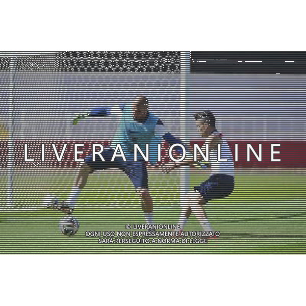 Stephane RUFFIER / Remy CABELLA - 01.07.2014 - Entrainement -Equipe de France - Coupe du Monde 2014 -Ribeirao Preto- Photo : Dave Winter / Icon Sport /Agenzia Aldo Liverani sas - ITALY ONLY - Conferenza stampa e allenamento della nazionale di calcio della Francia - Coppa Mondo FIFA Brasile 2014 *** Local Caption ***