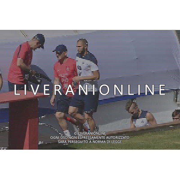 Guy STEPHAN / Karim BENZEMA - 02.07.2014 - Entrainement - Equipe de France - Coupe du Monde 2014 Photo : Dave Winter / Icon Sport /Agenzia Aldo Liverani sas - ITALY ONLY - Conferenza stampa e allenamento della nazionale di calcio della Francia - Coppa Mondo FIFA Brasile 2014