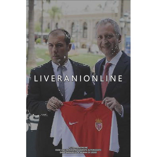 Leonardo JARDIM / Vadim VASILYEV - 03.07.2014 - Presentation nouvel entraineur - Monaco - Ligue 1 Photo : Olivier Anrigo / Icon Sport /Agenzia Aldo Liverani sas - ITALY ONLY - Presentazione nuovo allenatore del Monaco - liga 1 *** Local Caption ***