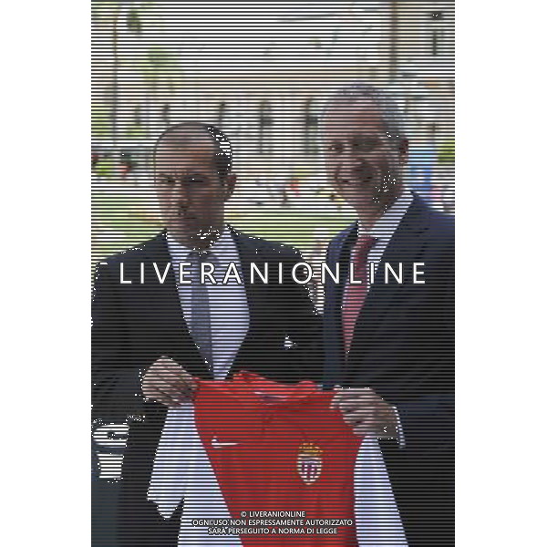 Leonardo JARDIM / Vadim VASILYEV - 03.07.2014 - Presentation nouvel entraineur - Monaco - Ligue 1 Photo : Olivier Anrigo / Icon Sport /Agenzia Aldo Liverani sas - ITALY ONLY - Presentazione nuovo allenatore del Monaco - liga 1 *** Local Caption ***