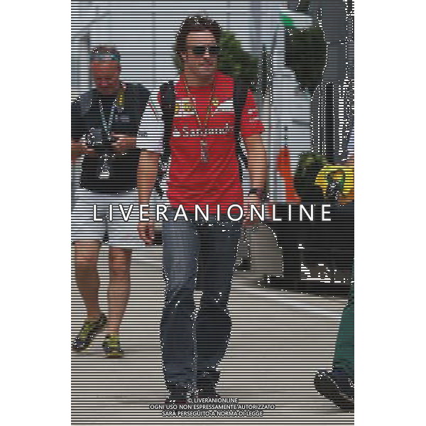 Fernando Alonso (ESP) Ferrari. 03.07.2014. Formula 1 World Championship, Rd 9, British Grand Prix, Silverstone, England, Preparation Day. - www.xpbimages.com, EMail: requests@xpbimages.com - copy of publication required for printed pictures. Every used picture is fee-liable. © Copyright: Batchelor / XPB Images AG ALDO LIVERANI SAS ONLY ITALY