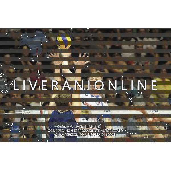 Italia - Brasile partita di pallavolo, valida per la World League di volley a Bologna 03 luglio 2014 nella foto ZAYTSEV ©Schicchi/Agenzia Aldo Liverani sas