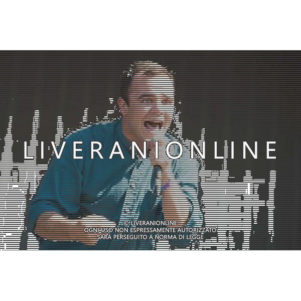 Future Islands (Samuel T. Herring) performs at the Barclaycard presents British Summer Time Hyde Park event in London, England. 3rd July 2014. ©PHOTOSHOT/Agenzia Aldo Liverani sas - ITALY ONLY - EDITORIAL USE ONLY