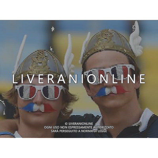 FIFA World Cup Brasile 2014 Quarti di Finale Rio de Janeiro - 04.07.2014 Francia-Germania Nella Foto:TIFOSI /Ph.Vitez-Ag. Aldo Liverani