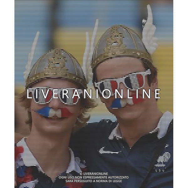 FIFA World Cup Brasile 2014 Quarti di Finale Rio de Janeiro - 04.07.2014 Francia-Germania Nella Foto:TIFOSI /Ph.Vitez-Ag. Aldo Liverani