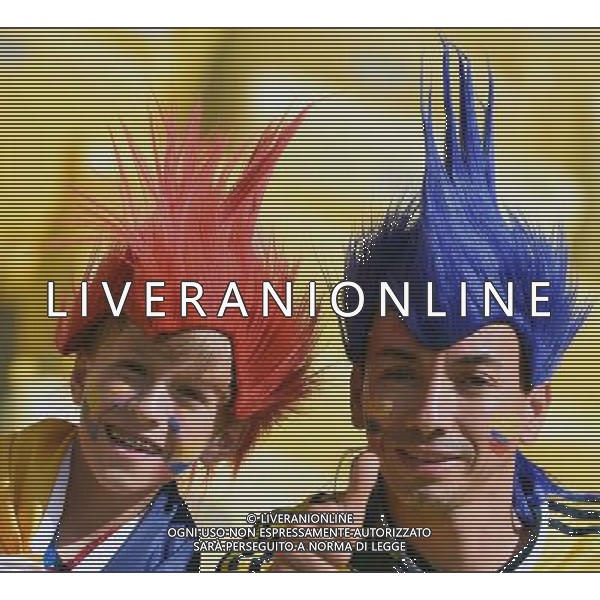 FIFA World Cup Brasile 2014 Quarti di Finale Rio de Janeiro - 04.07.2014 Francia-Germania Nella Foto:TIFOSI /Ph.Vitez-Ag. Aldo Liverani