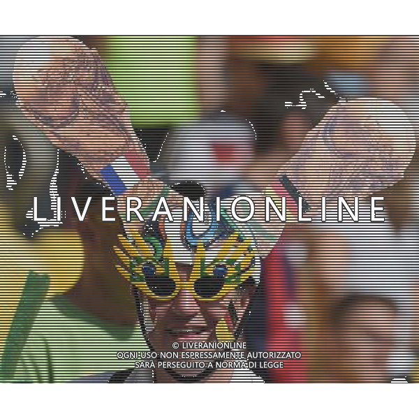 FIFA World Cup BFIFA World Cup Brasile 2014 Quarti di Finale Rio de Janeiro - 04.07.2014 Francia-Germania Nella Foto:TIFOSI /Ph.Vitez-Ag. Aldo Liverani