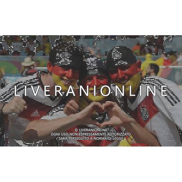 FIFA World Cup Brasile 2014 Quarti di Finale Rio de Janeiro - 04.07.2014 Francia-Germania Nella Foto:TIFOSI /Ph.Vitez-Ag. Aldo Liverani