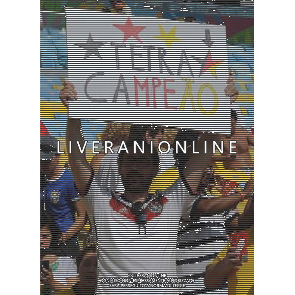 FIFA World Cup Brasile 2014 Quarti di Finale Rio de Janeiro - 04.07.2014 Francia-Germania Nella Foto:TIFOSI /Ph.Vitez-Ag. Aldo Liverani