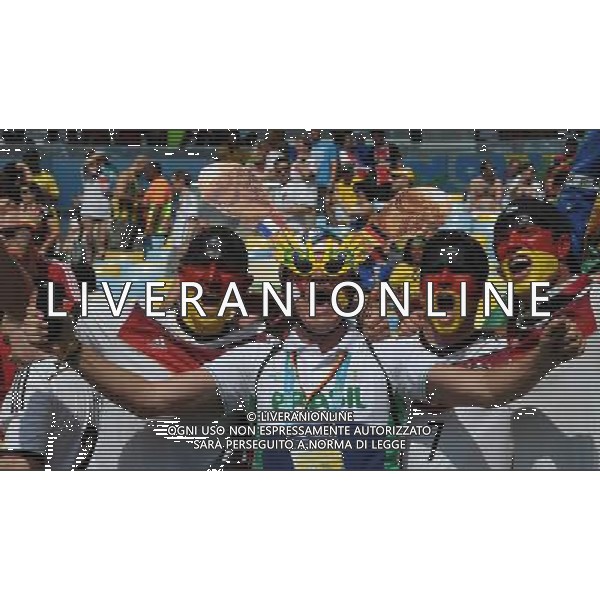 FIFA World Cup Brasile 2014 Quarti di Finale Rio de Janeiro - 04.07.2014 Francia-Germania Nella Foto:TIFOSI /Ph.Vitez-Ag. Aldo Liverani