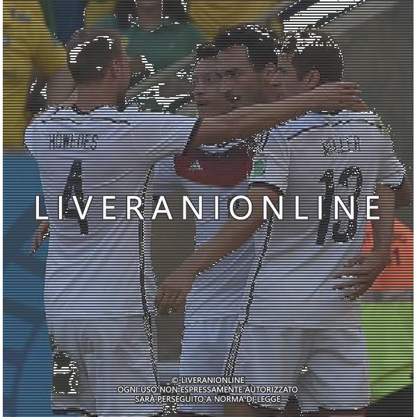 FIFA World Cup Brasile 2014 Quarti di Finale Rio de Janeiro - 04.07.2014 Francia-Germania Nella Foto:hummels esulta /Ph.Vitez-Ag. Aldo Liverani