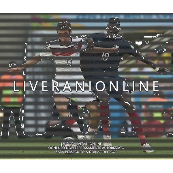 FIFA World Cup Brasile 2014 Quarti di Finale Rio de Janeiro - 04.07.2014 Francia-Germania Nella Foto:muller pogba /Ph.Vitez-Ag. Aldo Liverani