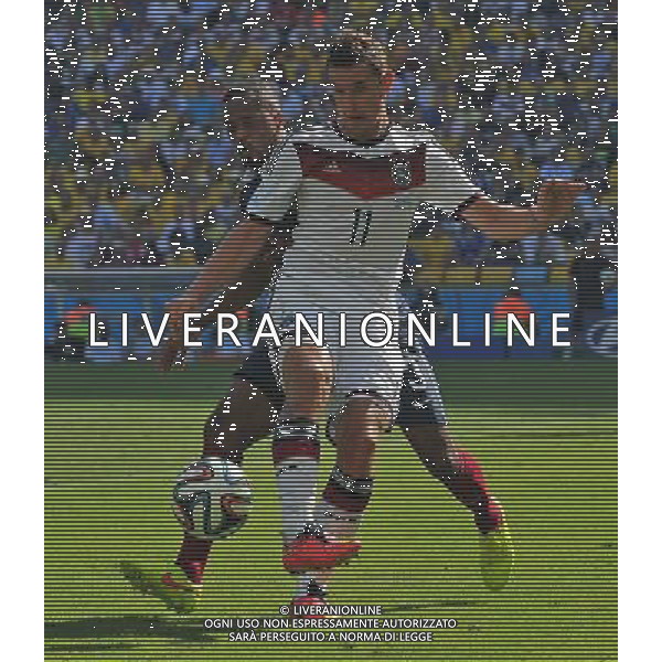 FIFA World Cup Brasile 2014 Quarti di Finale Rio de Janeiro - 04.07.2014 Francia-Germania Nella Foto:klose evra /Ph.Vitez-Ag. Aldo Liverani