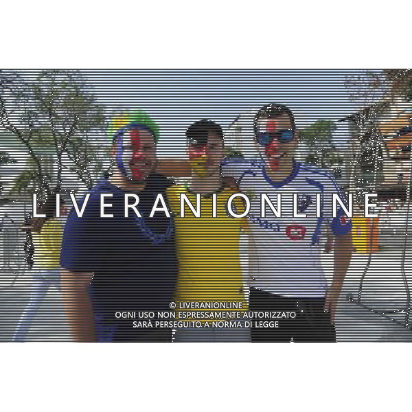 Supporters avant le match - 04.07.2014 - France / Allemagne - 1/4 deFinale de la Coupe du Monde 2014 Photo : Dave Winter / Icon Sport AG ALDO LIVERANI SAS ONLY ITALY