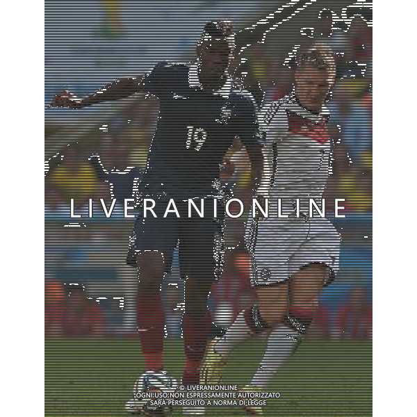 FIFA World Cup Brasile 2014 Quarti di Finale Rio de Janeiro - 04.07.2014 Francia-Germania Nella Foto:pogba schweinsteiger /Ph.Vitez-Ag. Aldo Liverani