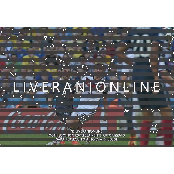 FIFA World Cup Brasile 2014 Quarti di Finale Rio de Janeiro - 04.07.2014 Francia-Germania Nella Foto:valbuena al tiro /Ph.Vitez-Ag. Aldo Liverani