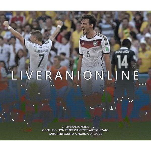 FIFA World Cup Brasile 2014 Quarti di Finale Rio de Janeiro - 04.07.2014 Francia-Germania Nella Foto:esultanza finale hummels /Ph.Vitez-Ag. Aldo Liverani