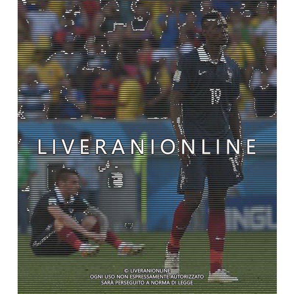 FIFA World Cup Brasile 2014 Quarti di Finale Rio de Janeiro - 04.07.2014 Francia-Germania Nella Foto:delusione pogba /Ph.Vitez-Ag. Aldo Liverani